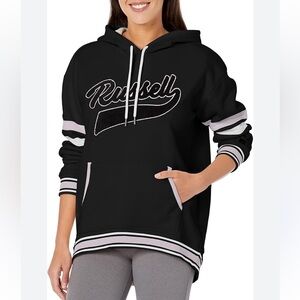 Russell Athletic Women's Graphic Logo Hooded Sweatshirt NWT